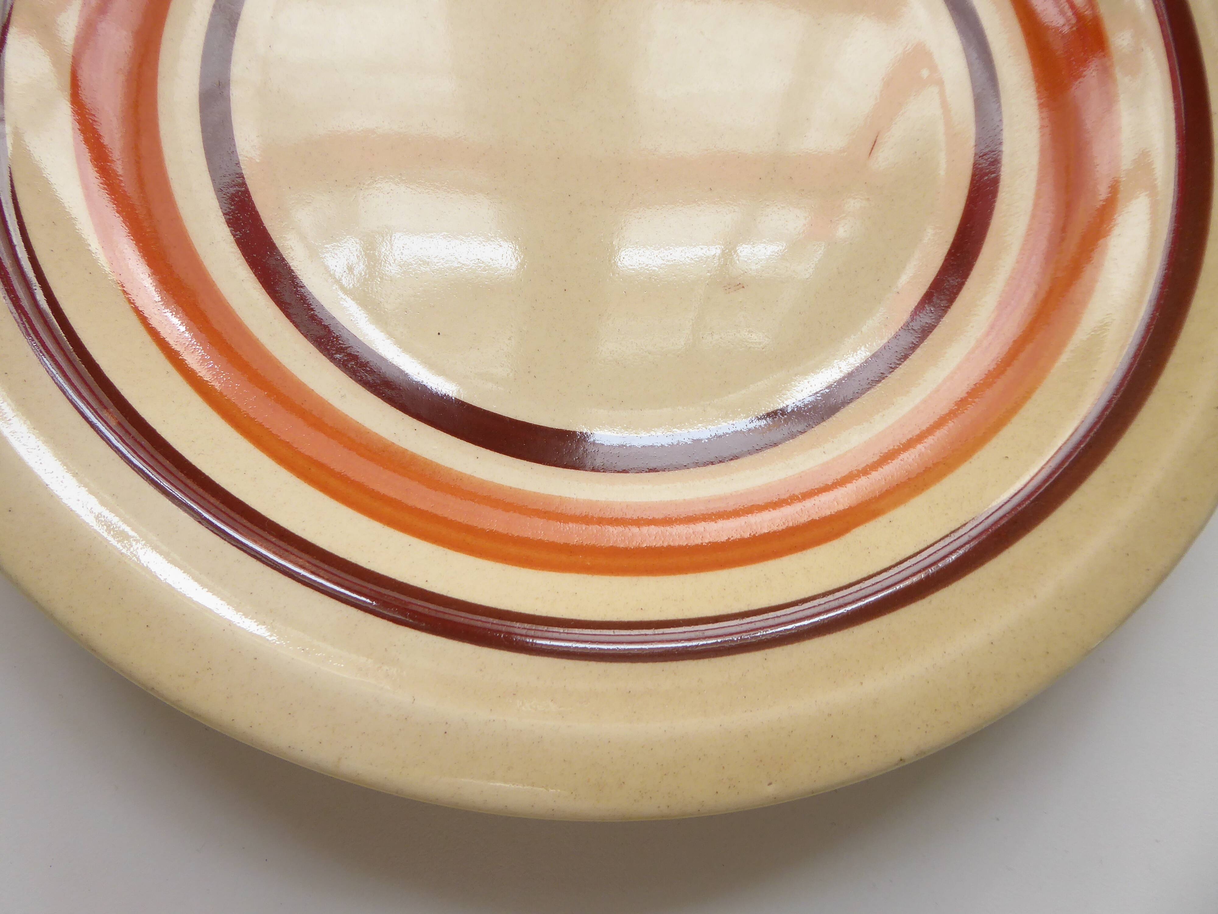 Set of 5 Vintage earthenware dinner plates