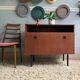 Buffet bar vintage scandinave en teck