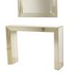 Miroir avec console argentés et dorés – Deknudt