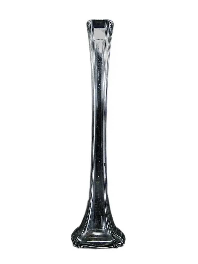 Vase Art nouveau, verre pressé, Hortensja Glassworks, Pologne, années 1930