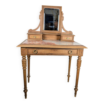Louis XVI style dresser with pink marble