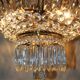 Lustre corbeille style empire