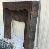Cast-iron fireplace mantle