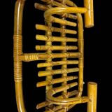 60s Rattan Coat Rack Italy Olaf Von Bohr Style