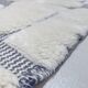 Moroccan Berber Beni Ouarain rug, ecru and black, 2.90x1.97m