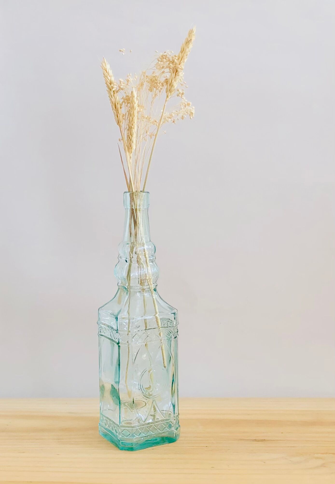 Vintage octopus glass decanter bottle