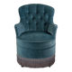 Fauteuil crapaud velours