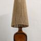 Vintage ceramic lamp and jute rope