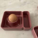 Three egg cups from the limited edition Goodmoods for Monoprix