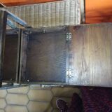 Solid wood sewing basket