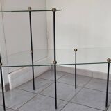 1950s glass display shelves