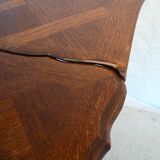 Extendable rectangular table with Italian extension cords