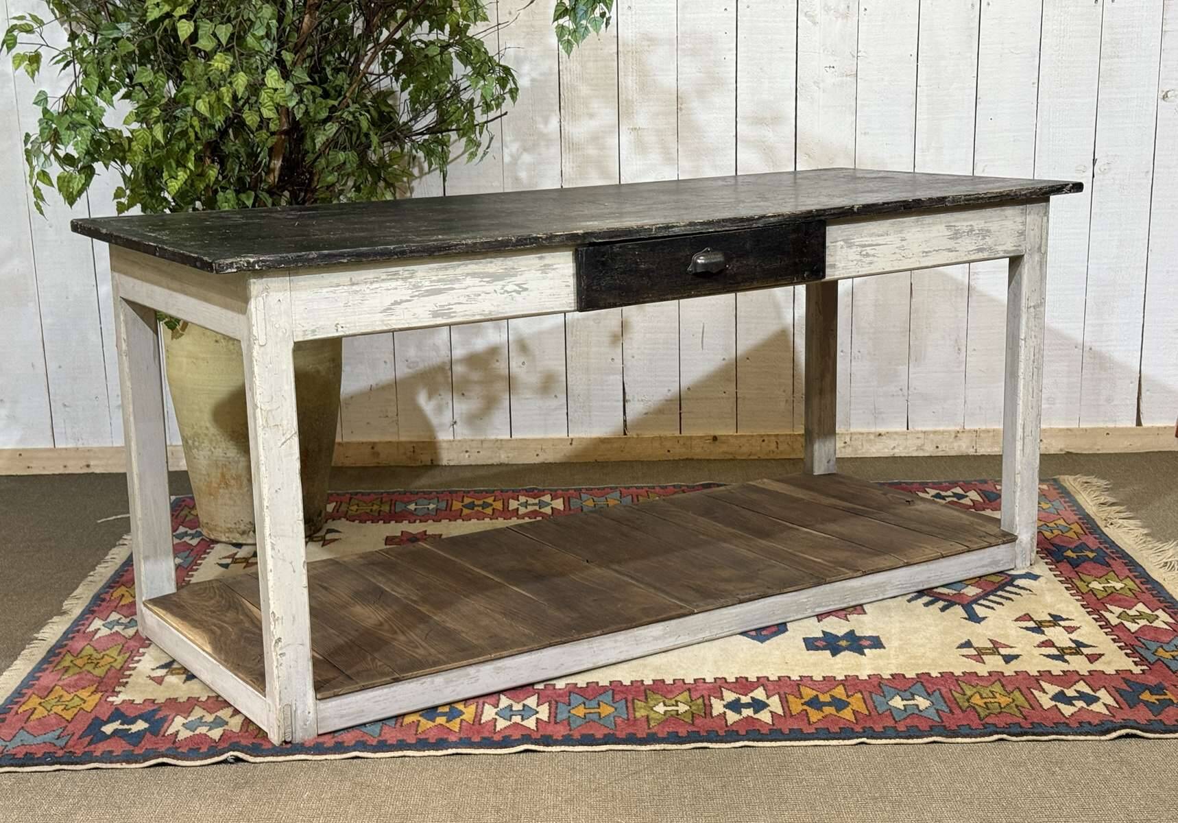 1930s draper's table in fir and chestnut