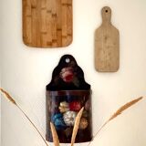 Old painted wooden box