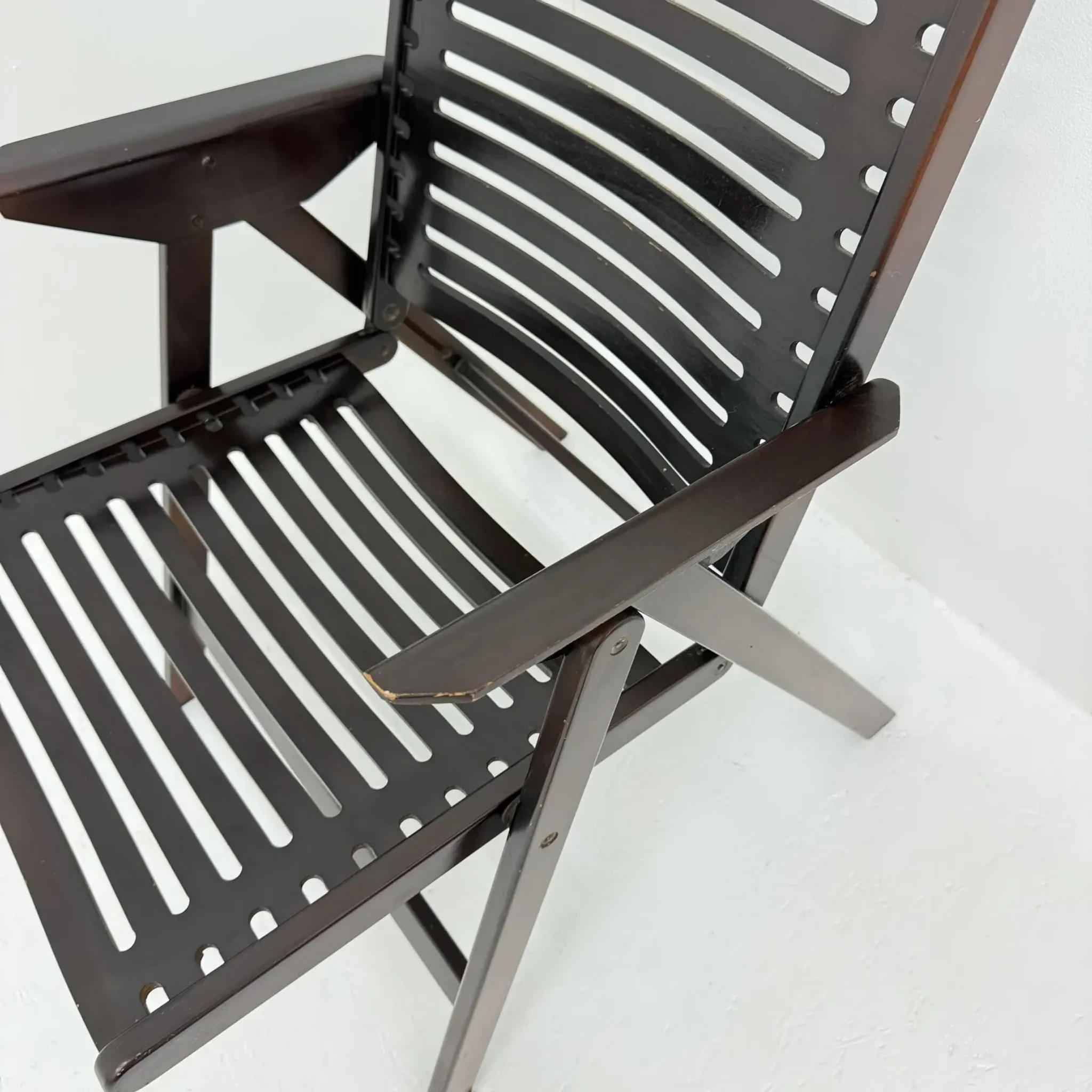 Chaise pliante Niko Kralj Rex milieu du siècle, années 1950