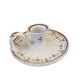 Ceramic hand candle holder with Moustiers decor