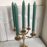 Ancient gilded bronze candlestick