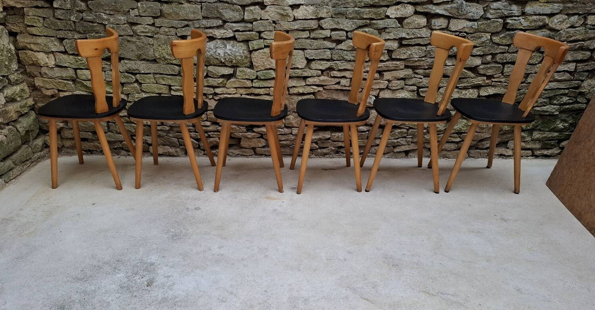 Set of 12 bistro chairs
