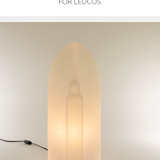 Leucos ceiling lamp "cloud" in opaline glass, ca 1980s