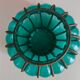 Vintage green blown glass lantern – bohemian spirit – Pier Import
