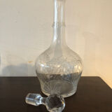 Carafe Baccarat and six matching glasses