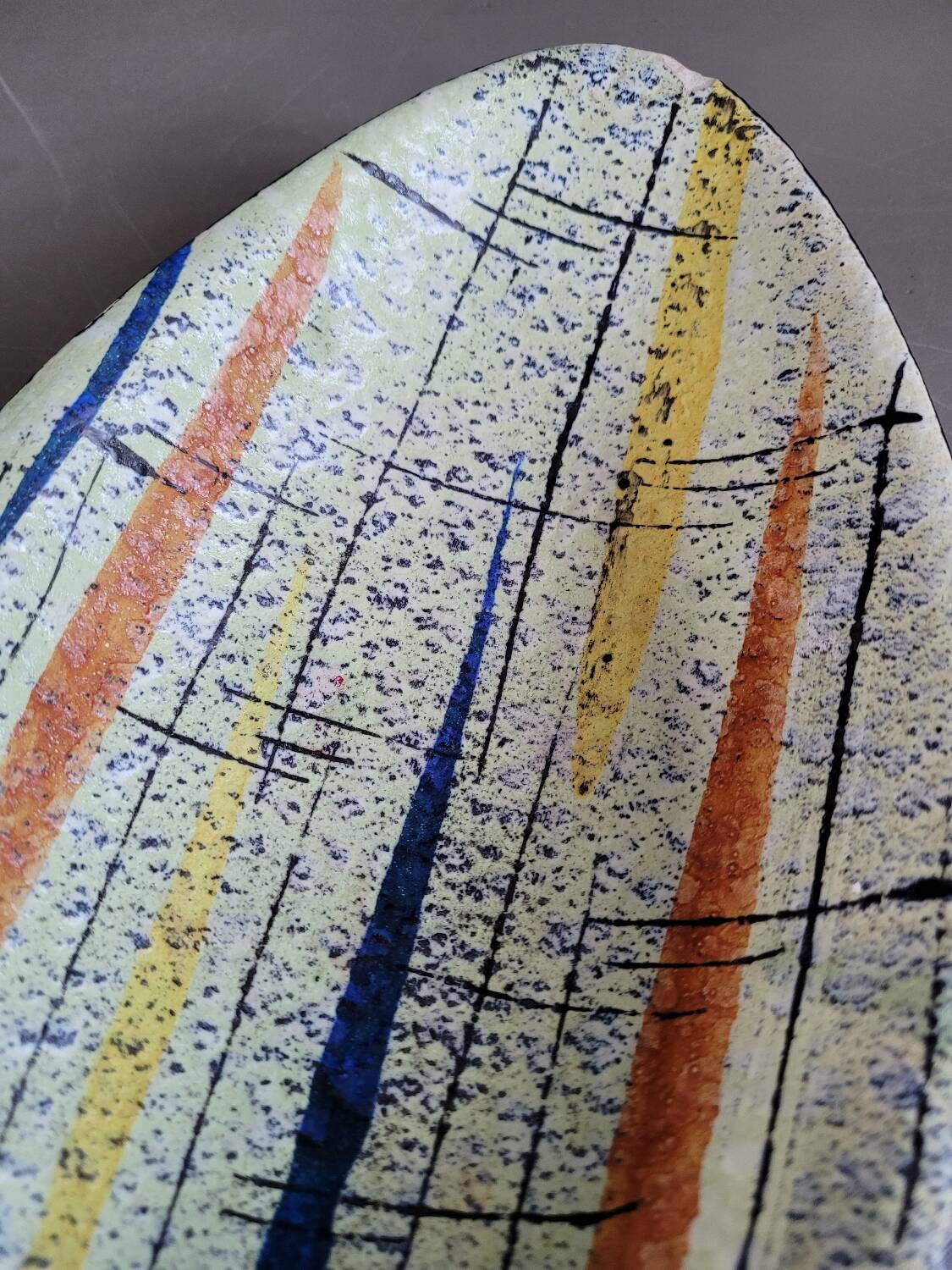 Oval dish from the 1950s in West Germany