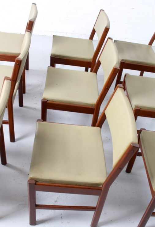 Vintage teak lounge chairs, Denmark, by MCM