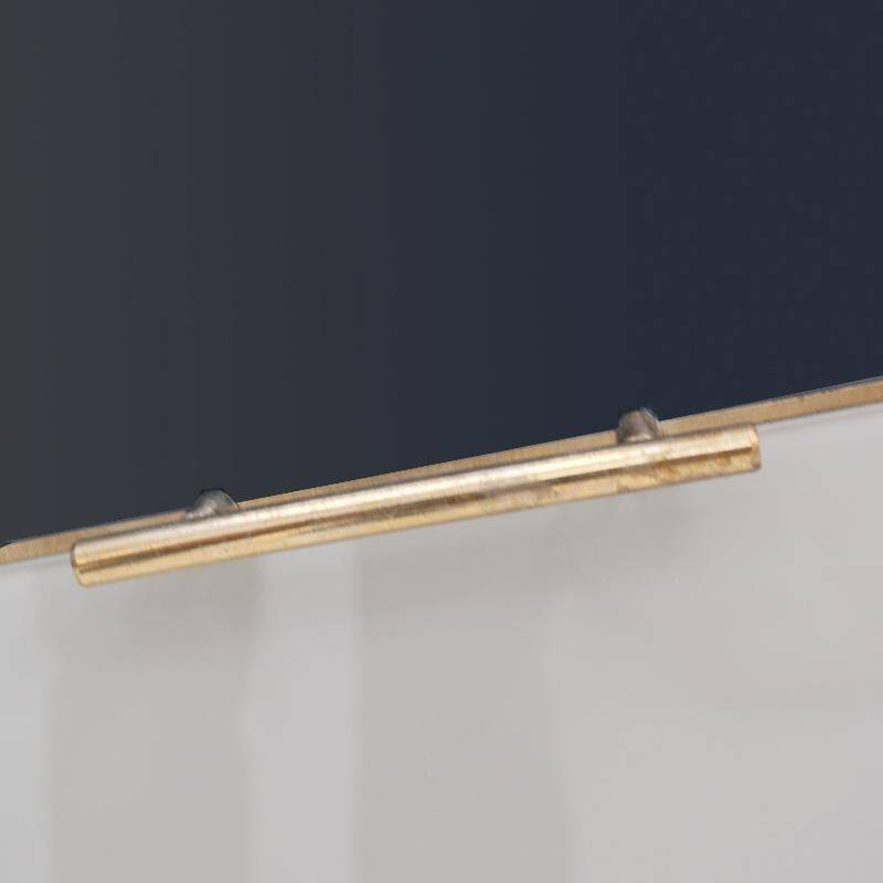 Mid Modern Italian Colored Glass Sideboards with Solid Wood Structure and Brass