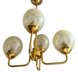 Vintage chandelier design amber globes