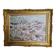Oil on canvas signed  STourret village de beaulieu