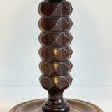Charles Dudouyt style wooden lamp