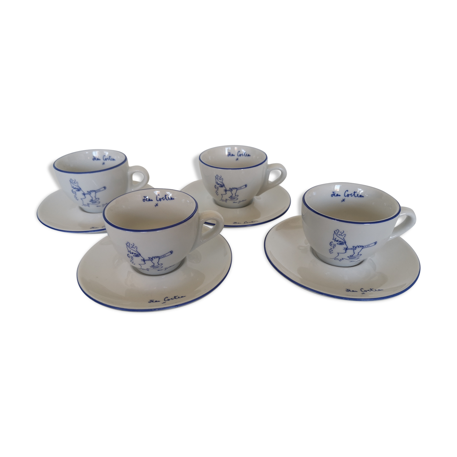 Jean Cocteau 4 cups set