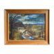 Tableau ancien, paysage signé Guyard, circa 1960