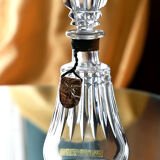 Baccarat crystal decanter, Piccadilly model, for Bisquit Cognacs.