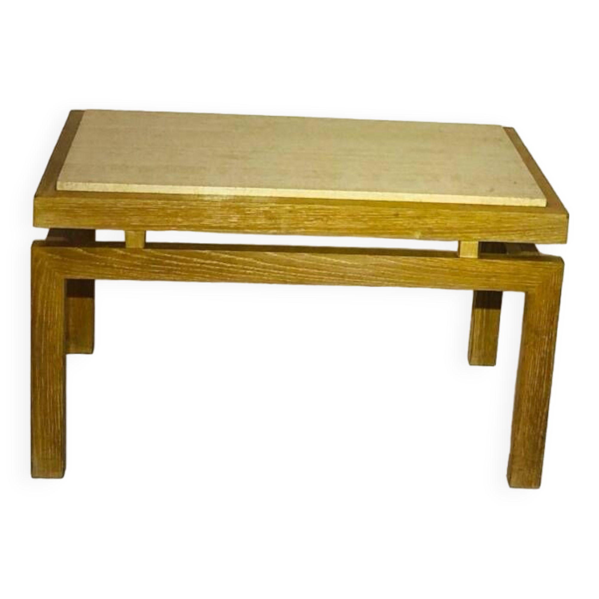 Travertine coffee table