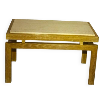 Travertine coffee table