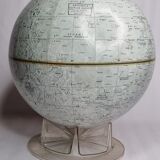 Vintage lunar globe made in u.s.a., 30 cm on base