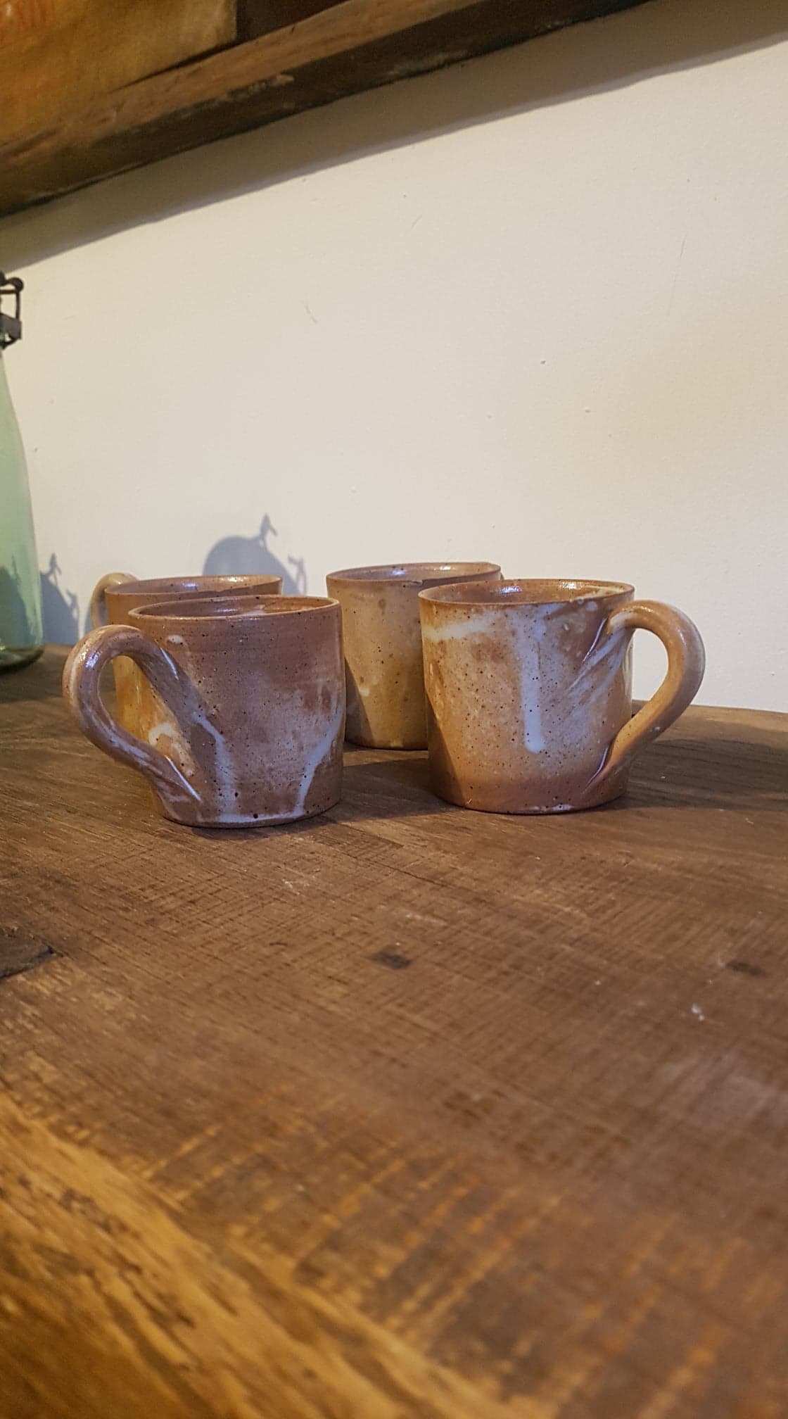 Lot de 4 tasses en grès
