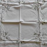 Embroidered tea tablecloth or curtain