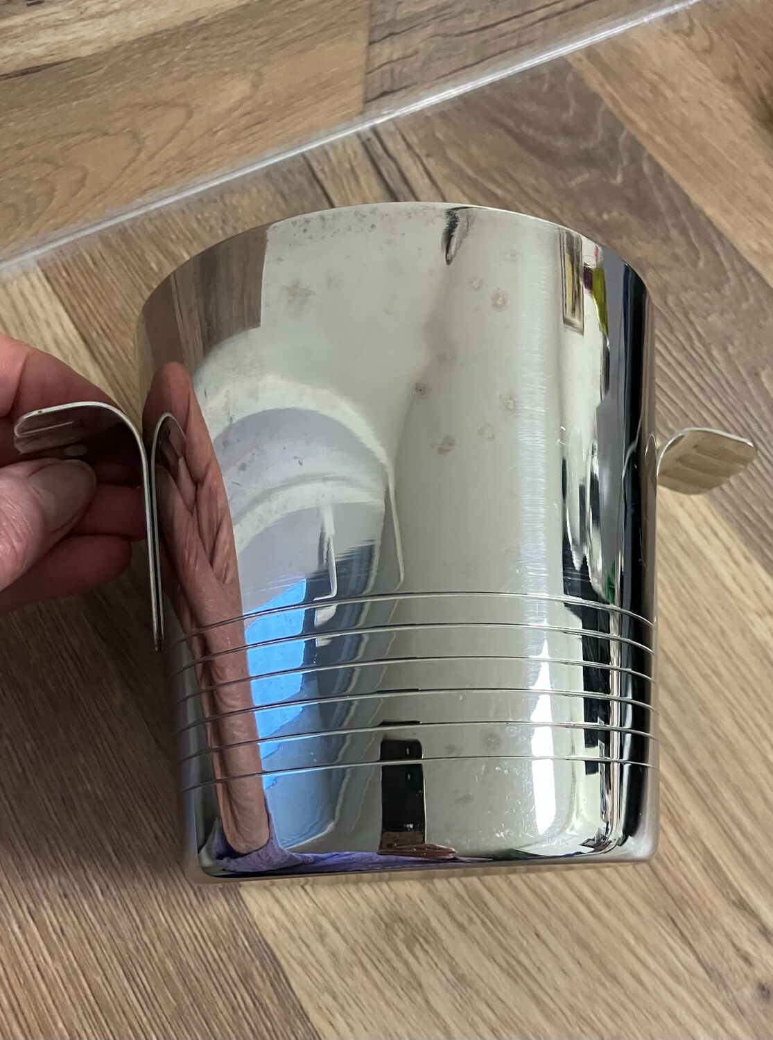 Beautiful stainless steel ice bucket - Remy L’étang