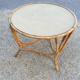 Table basse rotin  1960