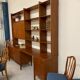 Teak "system" library, suede, 1960