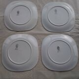 6 KG Luneville earthenware plates