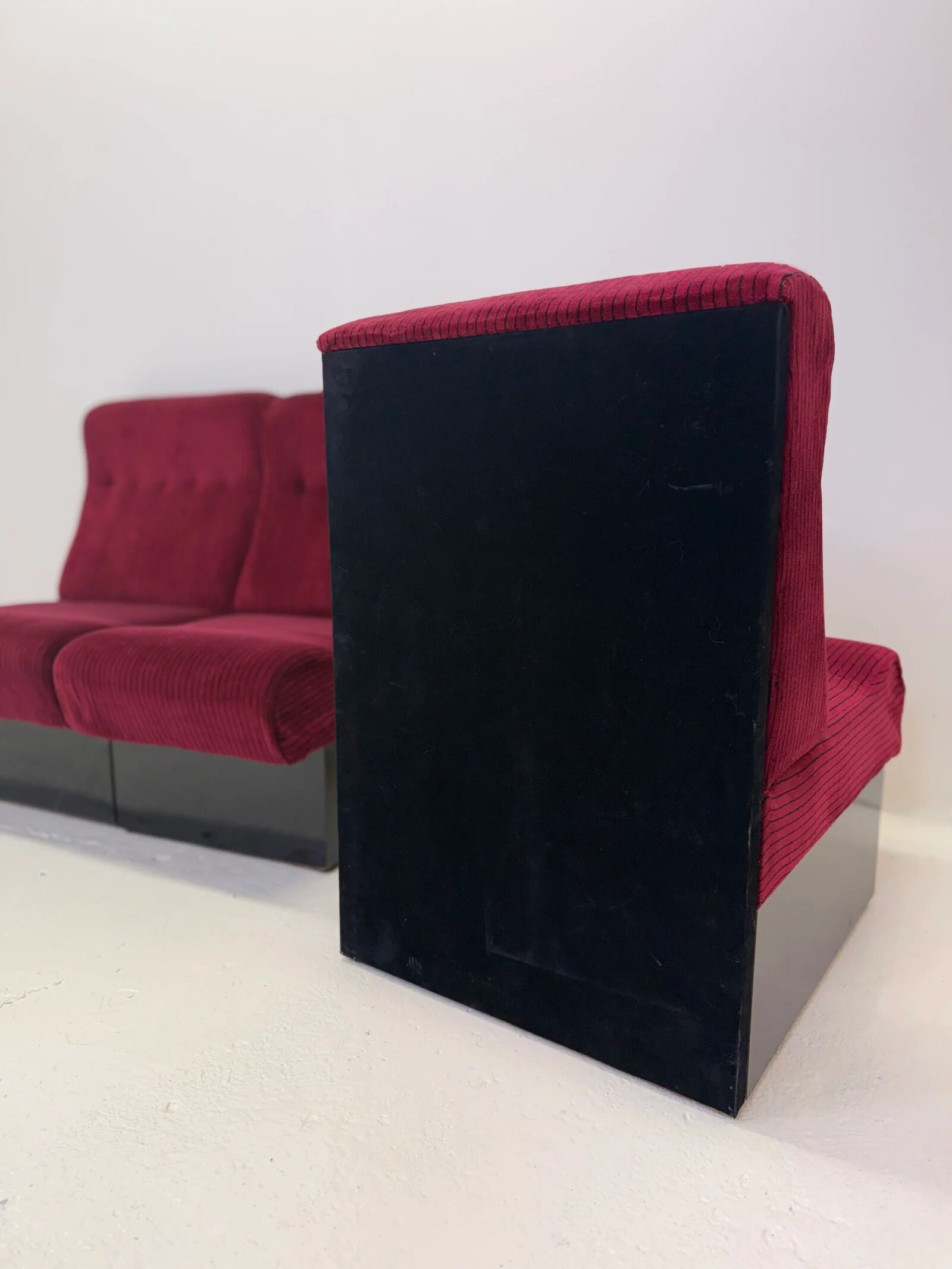 Canapé modulable « Cinema », 3 chauffeuses — Italie, 1970s