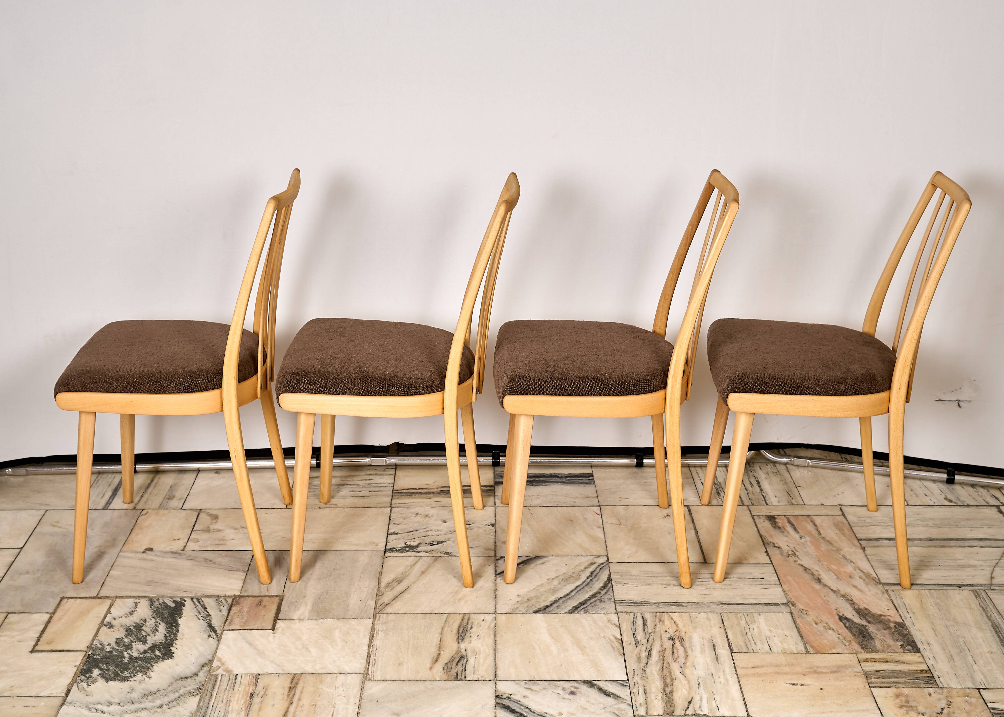 1960s Antonin Suman Dining Chairs , Set of 4