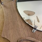 Vintage mirror/coat rack, 2 hooks