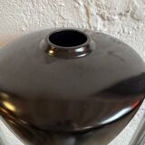 Modernist black ceramic vase from the 1950s.