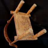 Ancienne et authentique chaise baoulé baule akan - côte d'ivoire