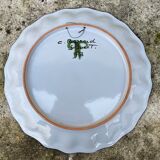Earthenware plate of Nevers C. Bernard S. Lucet
