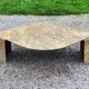 70s designer marble coffee table